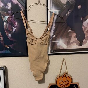 Sold ❌SKIMS beige thong bodysuit